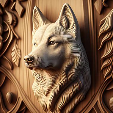 3D model Yakut husky dog (STL)